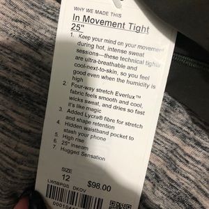 sz 12 lululemon leggings